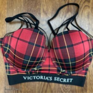 Victoria's Secret Black and Red Plaid Bra